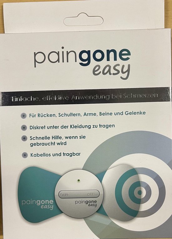 Paingone : TENS- elektrode om de pijn te verlichten, ideaal voor de schouders, billen en de rug- automatische werking