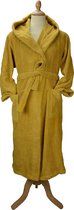 ARTG® Robezz - Badjas met Capuchon - 100% Katoen - Badstof - Donker Geel - Mustard - Maat XXL - (2XL)