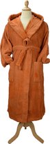 ARTG® Robezz - Badjas met Capuchon - 100% Katoen - Badstof - Aarde Bruin - Terra - Maat XXL - (2XL)