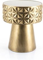 Bijzettafel - Tafel - Tafel Rond - Goud - Bijzettafel goud - 40 cm breed