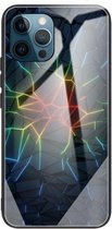 Gehard glas + TPU-randbeschermhoes voor iPhone 13 Pro Max (crack)