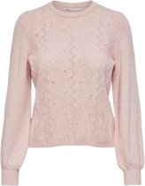 Only Trui Onlkatia L/s Pullover Cc Knt 15231265 Sepia Rose/w. Melange Dames Maat - S