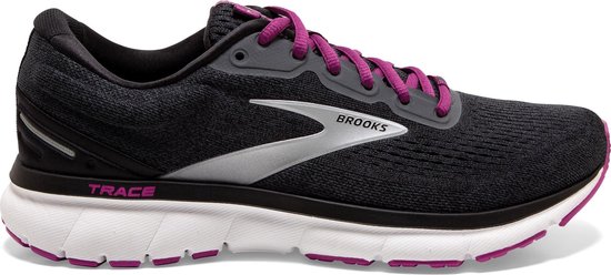 Brooks Trace Sportschoenen - Maat 39 - Vrouwen - zwart - zilver - paars |  bol.com
