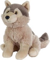 knuffelwolf junior 24 cm pluche grijs