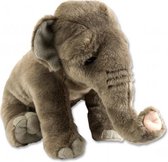 knuffel olifant junior pluche 30 cm grijs