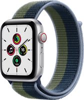 Apple Watch SE 2021 - Sport Loop Bandje - 44 mm - 4G - GPS - Zilver