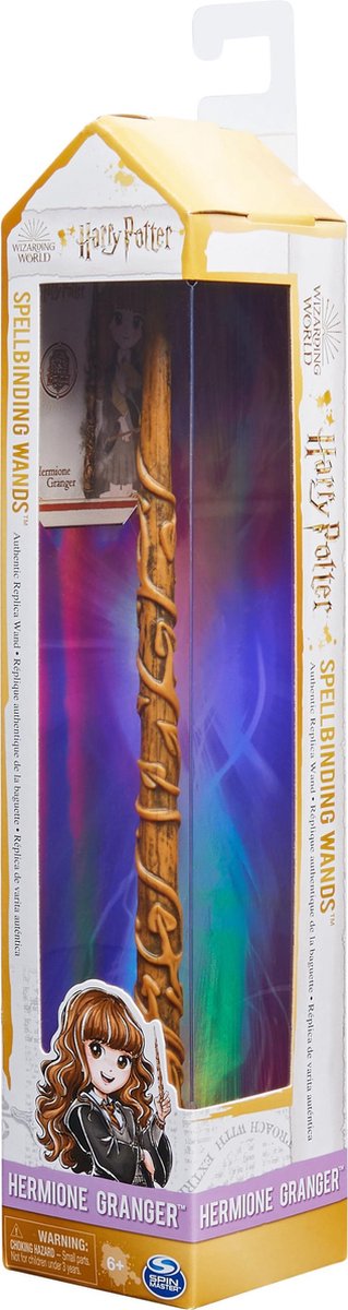 Harry Potter - Hermelien Griffel Toverstaf- Met Spreukenkaart - 30cm — afbeelding 3