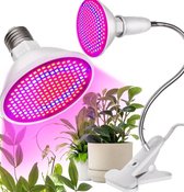 Ariko LED groeilamp -  Bloeilamp - Kweeklamp - Grow light - groei lamp - 200 LED - 9,5 Watt - Full spectrum lamp met flexibele lamphouder / klem spotje
