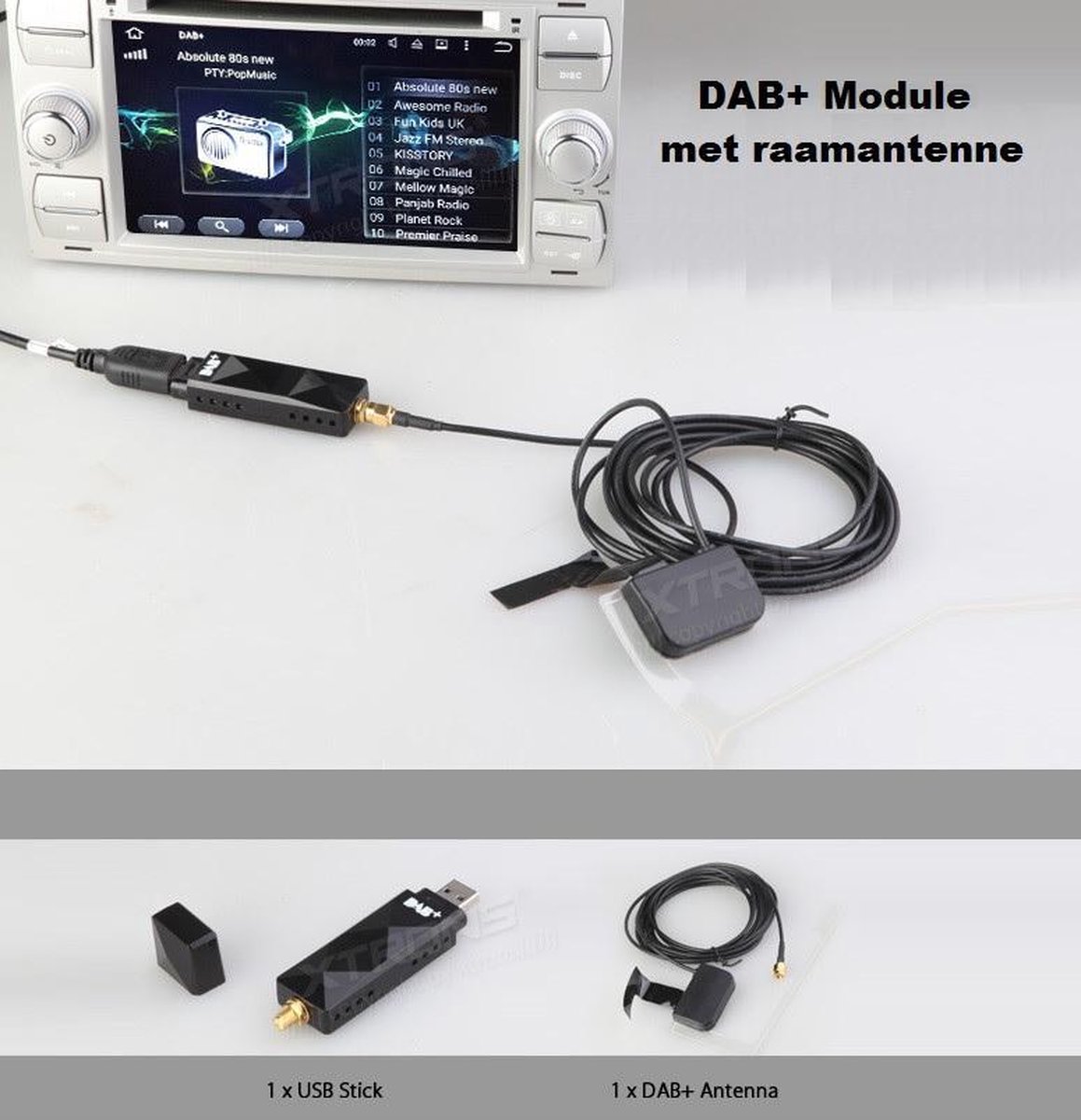 Module Tuner Radio DAB/DAB+ USB + Antenne Radio Numérique Navigation  Android