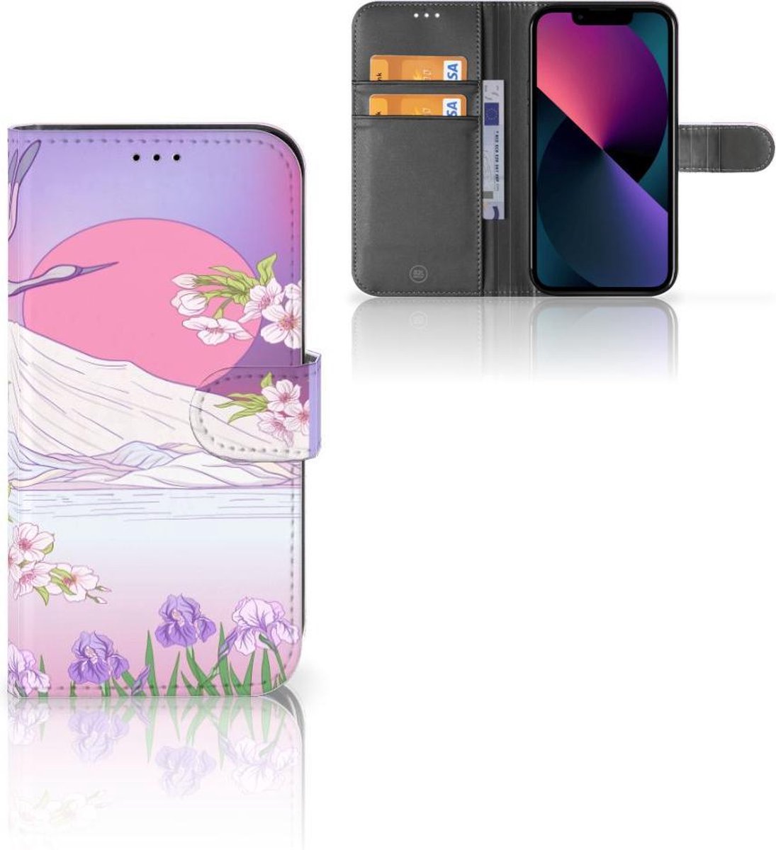 Apple iPhone 13 Telefoonhoesje met Pasjes Bird Flying
