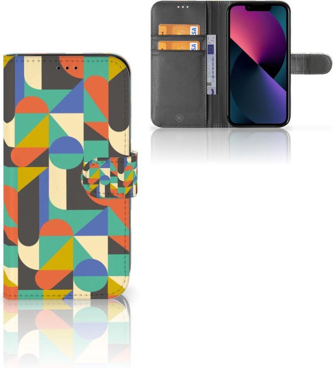 Apple iPhone 13 Telefoon Hoesje Funky Retro