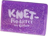 kneedgum glitter junior 6 x 4 cm polymeer paars