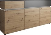 Meubella - Dressoir Lucas - Grijs - Eiken - 180,5 cm