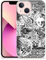 Telefoon Hoesje geschikt voor iPhone 13 mini Silicone Back Case Skulls Angel