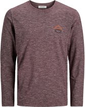 Jack & Jones T-shirt Jjlight Tee Ls Crew Neck 12189138 Port Royale/reg Mannen Maat - S