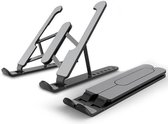 MaxiQualis Universele Laptop/tablet Standaard - Tot 20''- Laptophouder - Verstelbare & Opvouwbare - Koeling Verbeteren - met Reisetui - Anti slip - Stevig&licht(zwart)