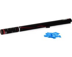 TCM FX - Confetti Kanon - Shooter - Confettikanon - Confettikanonnen - Elektrisch - 80cm light blue - Party Popper