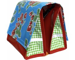 Du Baj Mexi Kidz - Dubbele Kinderfietstas - 18 l - Fresas Aqua
