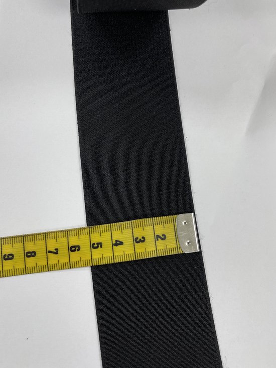 Dicteren Ashley Furman helpen Elastiek band 5 cm breed - zwart bandelastiek - blister 3 m hoge kwaliteit  | bol.com