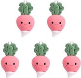 Moodadventures | Sieraden Maken | Set 5 Hangers Radijsjes | Bedels