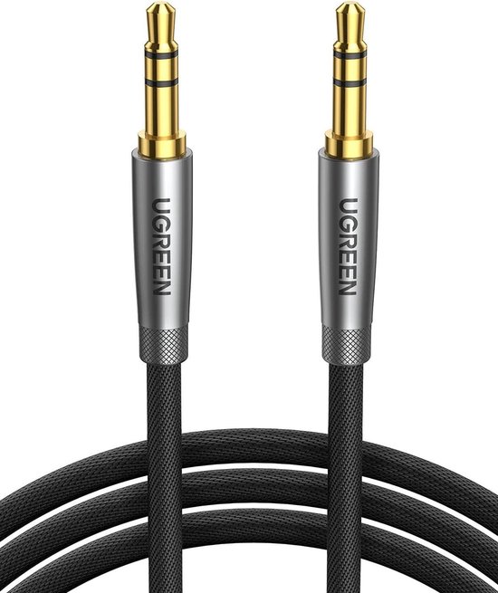 UGREEN Audio Kabel 3.5 mm Male to Male Aux Kabel Nylon Jack Kabel  Compatibel met... | bol.com