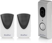 SecuFirst DID701S+ Slimme Video deurbel met camera met 2 draadloze gongen Zwart Grijs - 1080P