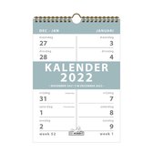 Hobbit Spiraalkalender 2-weeks 2022 - ringband - A4 formaat - twee weken op één blad - type D2