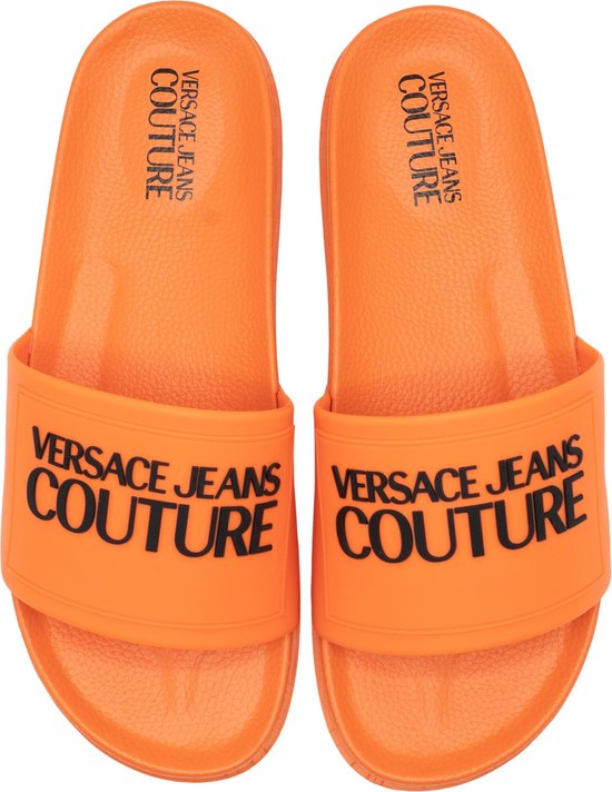 lus Dageraad Beroemdheid Versace Jeans Couture Fondo Slide Heren Slippers - Oranje - Maat 44 |  bol.com