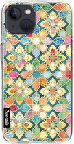 Casetastic Apple iPhone 13 Hoesje - Softcover Hoesje met Design - Gilded Moroccan Mosaic Tiles Print
