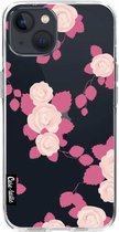 Casetastic Apple iPhone 13 Hoesje - Softcover Hoesje met Design - Pink Roses Print