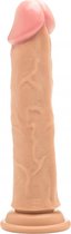 Ouch! – Anatomisch Correcte Penis Dildo met Aders en Zuignap 24 cm – beigeig
