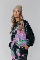 Colourful Rebel Tie Dye Dropped Shoulder Sweat - Maat S