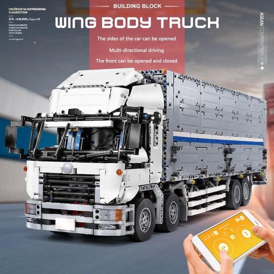 Mould King 13139 - Technic Vrachtwagen - Bakwagen - Met Afstandsbediening -  RC App... | bol.com
