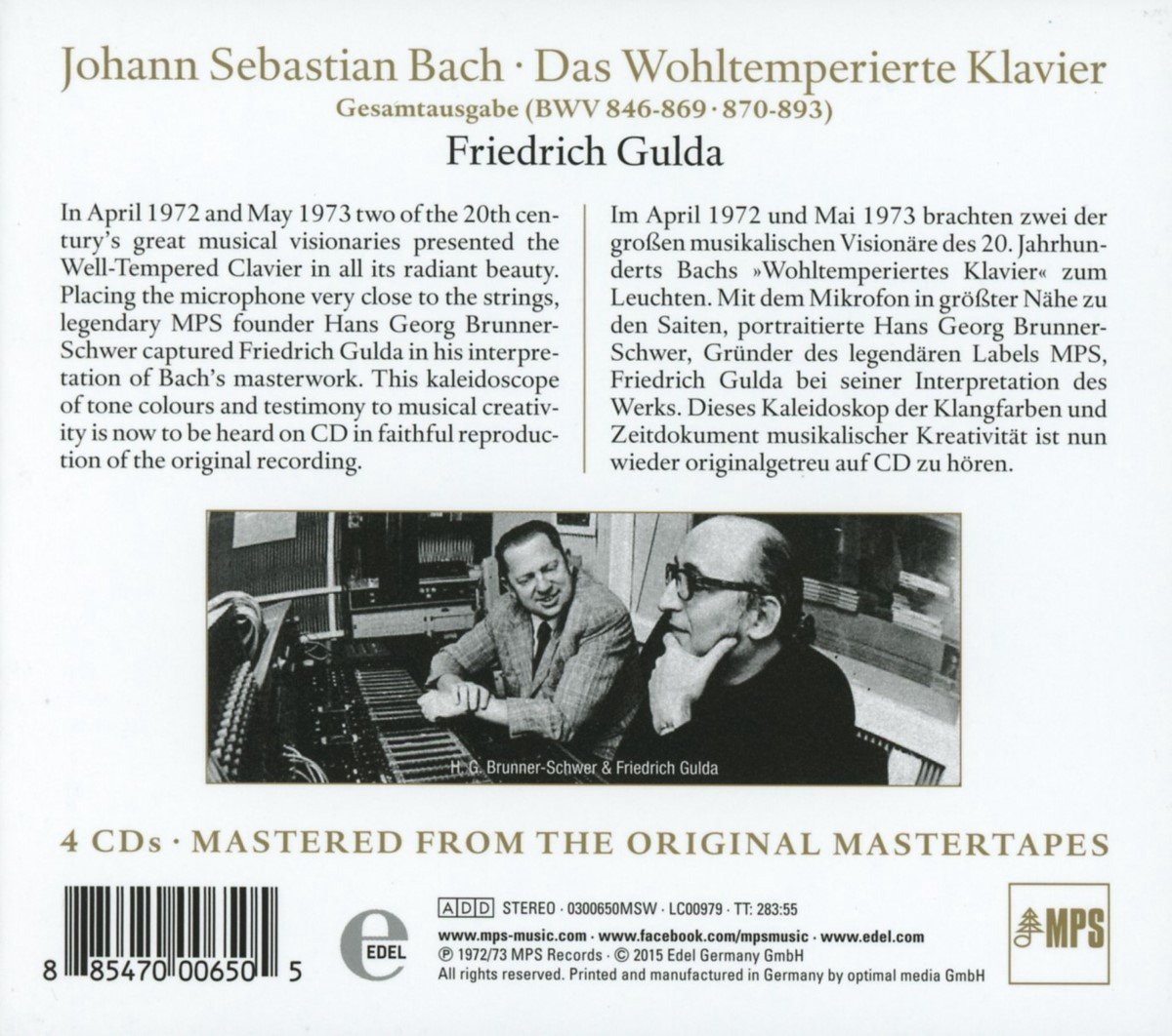 Brilliant Classics Friedrich Gulda - Bach: Das Wohltemperierte