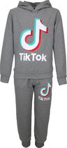 Tik Tok TikTok Trainingspak Premium Grey Kids Grijs - Maat 170/176