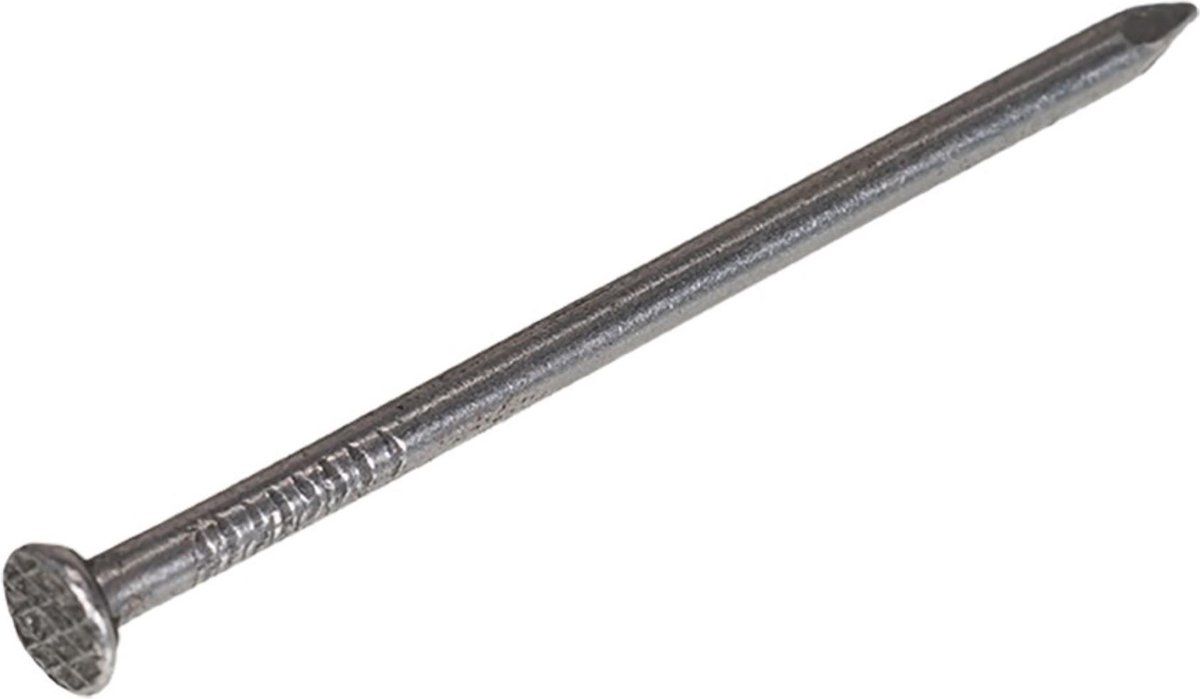 Spijkers. Draad-Nagel plat-Kop 1.2x20 mm. lang. 300 stuks blank staal. I-Fix.