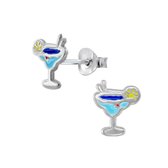 Joy|S - Zilveren cocktail oorbellen