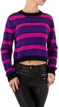 Voyelles croptrui roze/paars one size