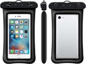 TDR-Drijvende opblaasbare mobiele telefoon waterdichte tas- Onderwater hoesje telefoon- zwart