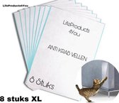 LifeProducts4You Anti Krab Training Vellen Kat en Hond - Bankbeschermer - Krabpaal - Krabpaal Voor Katten - Diervriendelijk - Géén punaises nodig - 100% diervriendelijk - Transpara