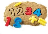 Zand vormen cijfers en bewerkingen