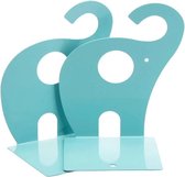 Boekensteun Blauw Metaal Olifant Kinderkamer Kinder Boeken Steunen Schattig 2 Stuks