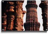 Walljar - India - Qutb Minar - Muurdecoratie - Plexiglas schilderij