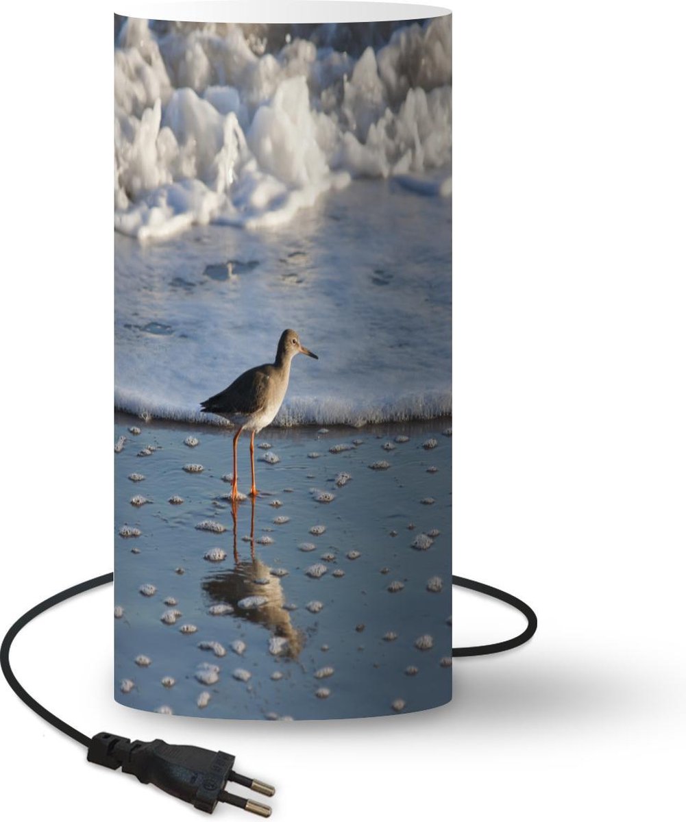 Lamp - Nachtlampje - Tafellamp slaapkamer - Een wandeling in de winter in Engeland - 33 cm hoog - Ø15.9 cm - Inclusief LED lamp