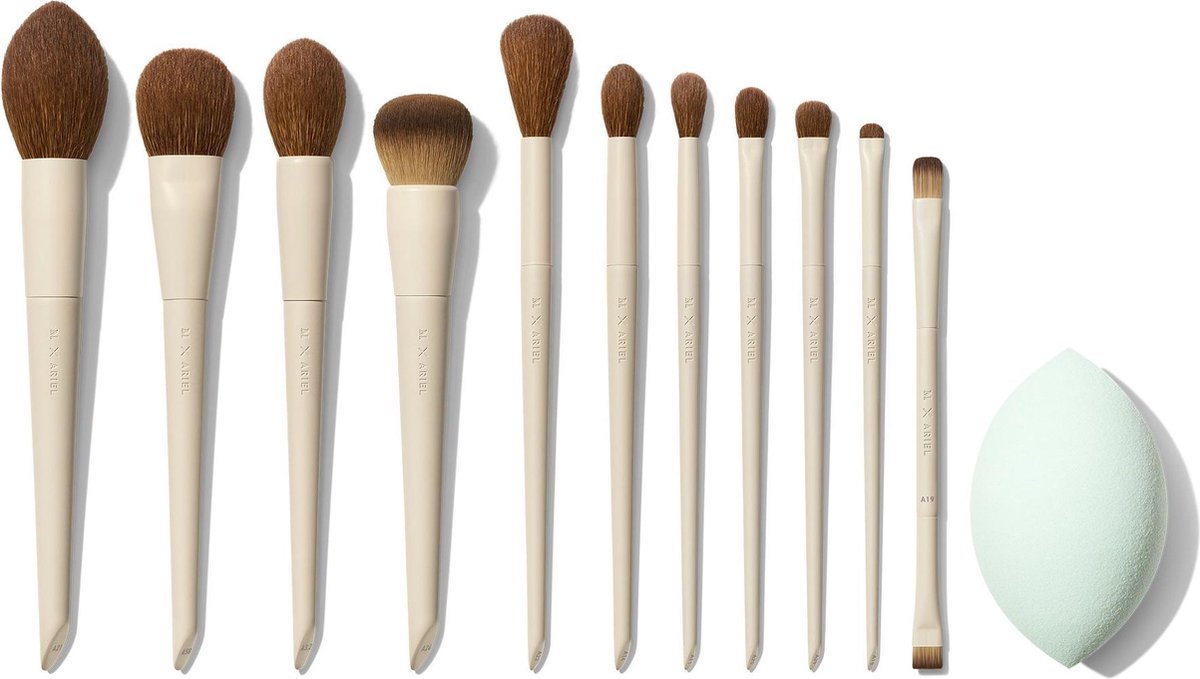 Morphe x Ariel Signature look 12-piece face & eye brush set - Penselen set Morphe Sets - Make-up kwasten set