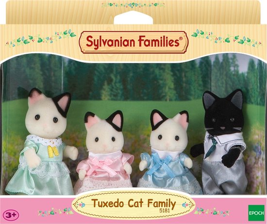 Sylvanian Families La famille chat bicolore