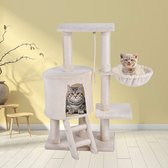 MC Star Katten Krabpaal 96cm - Cat Tree Play Towers - Beige, 54*30*96cm