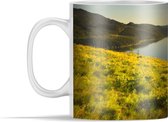 Mok - Zonsondergang boven een geel veld - 350 ml - Beker