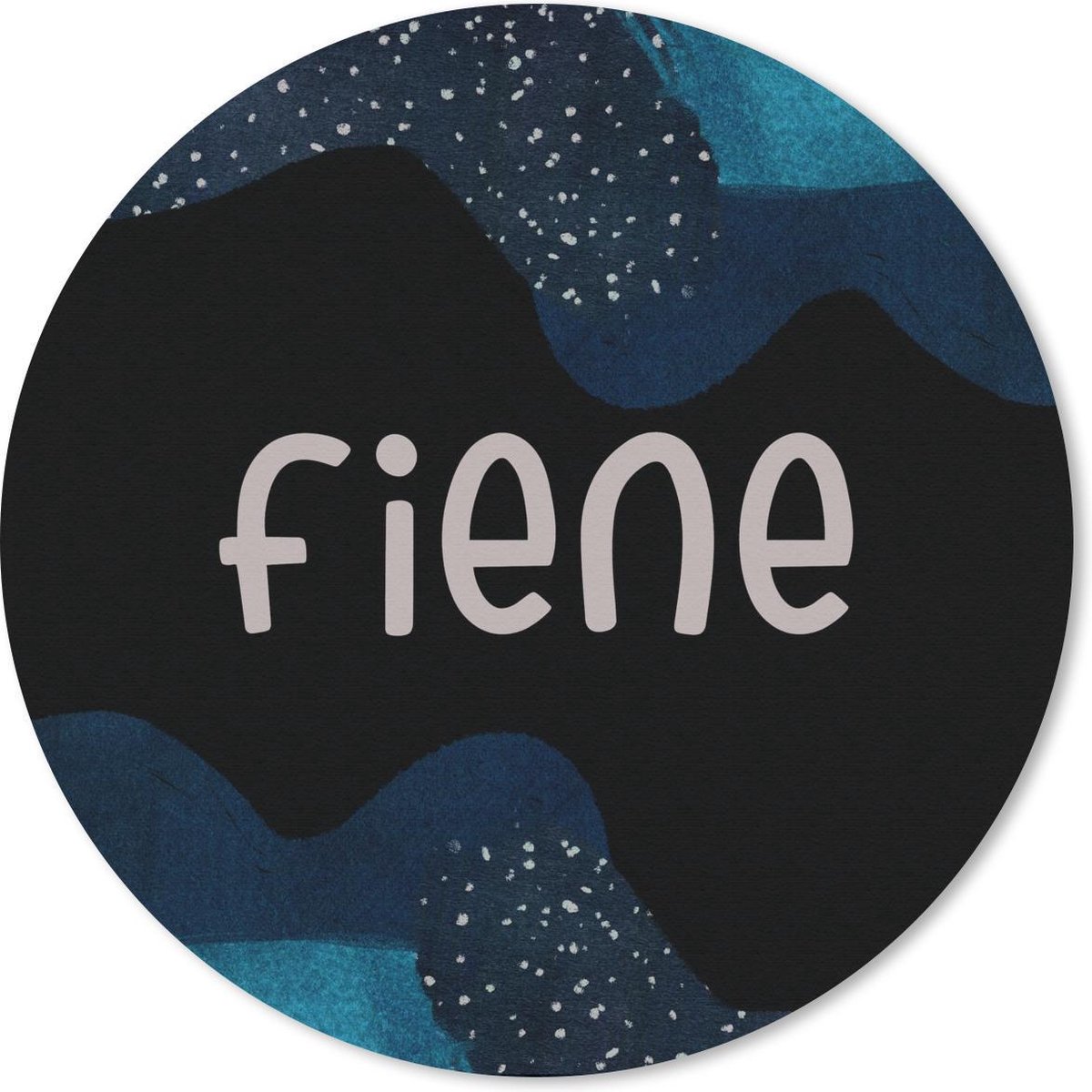 Muismat rond 40x40 cm - Mousepad Fiene - Pastel - Meisje - Ronde muismatten