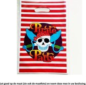 10 Uitdeelzakjes Piraten Feestje - 16,5 x 25 cm - Cellofaan Plastic Traktatie Kado Zakjes - Snoepzakjes - Koekzakjes - Koekje - Cookie - Pirate - Piraat
